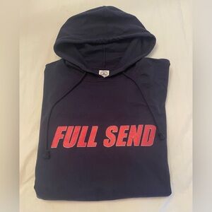 Men’s Delta Fleece “Full Send” Navy Blue Hoodie